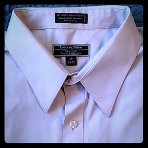 Light lavender Roberto Villini men's dress shirt